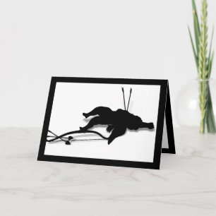 Cartes Pour Fêtes Annuelles Casualty of Love (Cupid's Down - ajouter du texte)