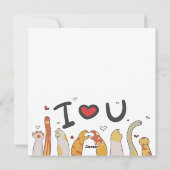 Cartes Pour Fêtes Annuelles Cat (Dos)