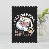 Cartes Pour Fêtes Annuelles Cat-Napping Est Mon Citation De Cat Mignonne D'Aut (Debout devant)