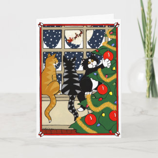 CARTES POUR FÊTES ANNUELLES CAT VILAIN