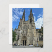 Cartes Pour Fêtes Annuelles Cathédrale de Bordeaux, (Saint-André de Bordeaux) (Devant / Derrière)
