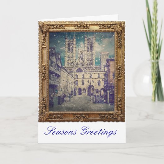 Cartes Pour Fêtes Annuelles Cathédrale de Lincoln (Devant)