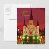 Cartes Pour Fêtes Annuelles Cathédrale de Noël (Devant / Derrière)