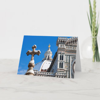 Cartes Pour Fêtes Annuelles Cathédrale italienne couverte de neige
