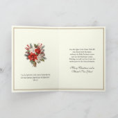 Cartes Pour Fêtes Annuelles Catholic Christmas Baby Jesus Poinsettia (Intérieur)