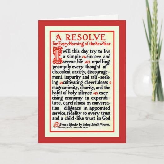 Cartes Pour Fêtes Annuelles Catholic New Year Prayer (Devant)