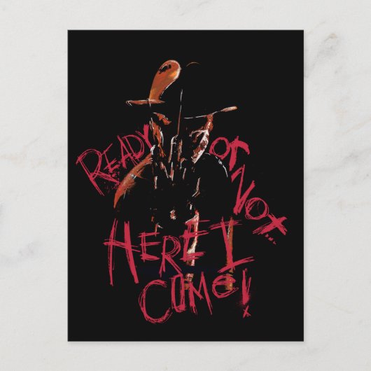 Cartes Pour Fêtes Annuelles Cauchemar sur la rue Elm | Prêt ou pas (Devant)