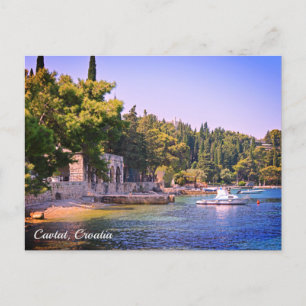 Cartes Pour Fêtes Annuelles Cavtat, Croatie Vue plage