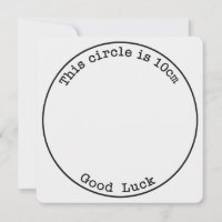 Ce Cercle Fait 10cm Bonne Chance Drôle De Grossess