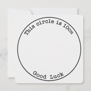 Cartes Pour Fêtes Annuelles Ce Cercle Fait 10cm Bonne Chance Drôle De Grossess