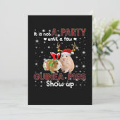 Cartes Pour Fêtes Annuelles Ce N'Est Pas Une Fête Avant Que Quelques Cochons D (Debout devant)