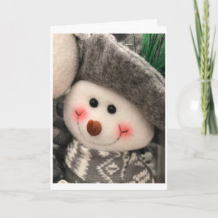 CARTES POUR FÊTES ANNUELLES CE PETIT BONHOMME DE NEIGE VEUT DIRE *JOYEUX NOËL*