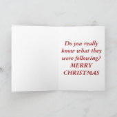 Cartes Pour Fêtes Annuelles Ce que les 3 rois ont vu (Intérieur)