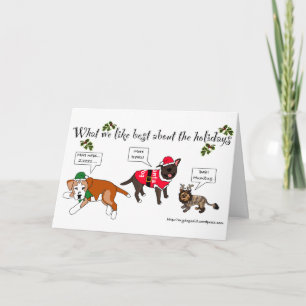 Cartes Pour Fêtes Annuelles Ce que l'on aime le plus des fêtes