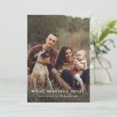 Cartes Pour Fêtes Annuelles Ce qui compte le plus (Debout devant)