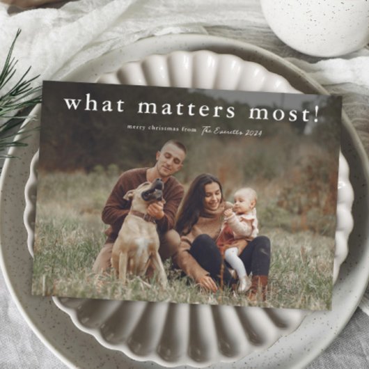 Cartes Pour Fêtes Annuelles Ce qui compte le plus