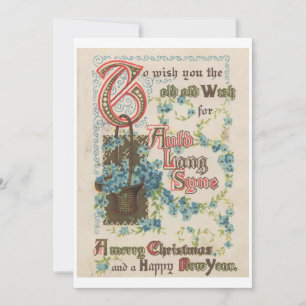 Cartes Pour Fêtes Annuelles Ce vieux Noël, Noël, Nouvel An 1914 Vintage