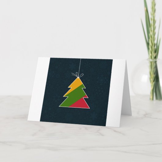 Cartes Pour Fêtes Annuelles Cébratory tree (Devant)