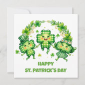 Cartes Pour Fêtes Annuelles Celebrate St. Patrick’s Day (Devant)