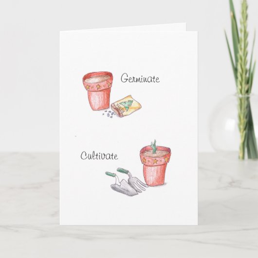 Cartes Pour Fêtes Annuelles Célébration de jardin (Devant)