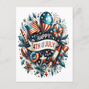 Cartes Pour Fêtes Annuelles Célébration de la liberté 4 juillet