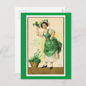 Cartes Pour Fêtes Annuelles Célébration de la Saint-Patrick (Devant / Derrière)