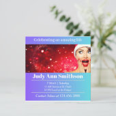 Cartes Pour Fêtes Annuelles célébration de la vie (Debout devant)