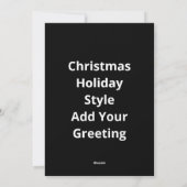 Cartes Pour Fêtes Annuelles Célébration de Noël de cerf Style de vacances (Dos)