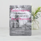 Cartes Pour Fêtes Annuelles Célébration de Quinceanera (Debout devant)