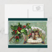 Cartes Pour Fêtes Annuelles Célébration des chatons de nouvelle année (Devant / Derrière)