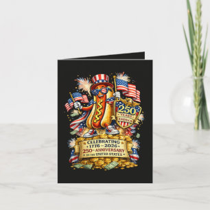 Cartes Pour Fêtes Annuelles Célébration du 250e anniversaire de l'indépendance