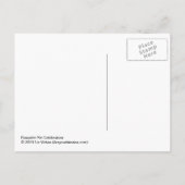 Cartes Pour Fêtes Annuelles Célébration du citrouille Pie (Dos)