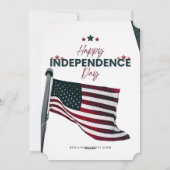 Cartes Pour Fêtes Annuelles #CelebrationHappyIndependenceDayFlatHolidayCard (Dos)