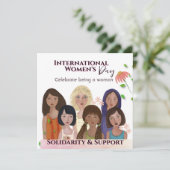 Cartes Pour Fêtes Annuelles Célébrer le Carré des portraits de la Journée des (Debout devant)