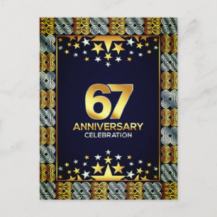 Cartes Pour Fêtes Annuelles Célébrez 67 ans : l'anniversaire de grand-père et