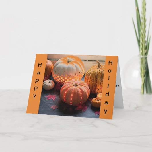 CARTES POUR FÊTES ANNUELLES CÉLÉBREZ CETTE *SAISON AUTOMNALE*-TOUJOURS UNE RAI (Devant)