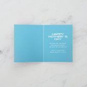 Cartes Pour Fêtes Annuelles Céleste MEILLEURE MÈRE JAMAIS Fête des Mères Photo (Intérieur)