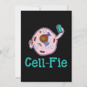 Cartes Pour Fêtes Annuelles Cell-Fie Funny Biologie Science Pun enseignant cad (Devant)