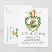 Cartes Pour Fêtes Annuelles Celtic Irish Blarney Castle St. Patrick's Day (Devant / Derrière)