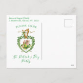 Cartes Pour Fêtes Annuelles Celtic Irish Blarney Castle St. Patrick's Day (Dos)