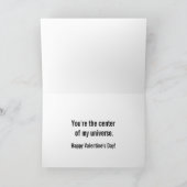 Cartes Pour Fêtes Annuelles Centre de Mon Univers Valentine Planètes spatiales (Intérieur)