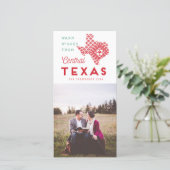 Cartes Pour Fêtes Annuelles Centre de Noël moderne Texas (Debout devant)