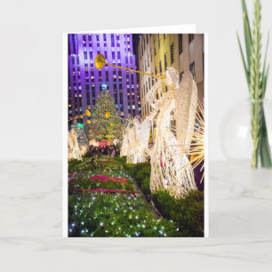 Cartes Pour Fêtes Annuelles Centre de Rockefeller de vue d'arbre