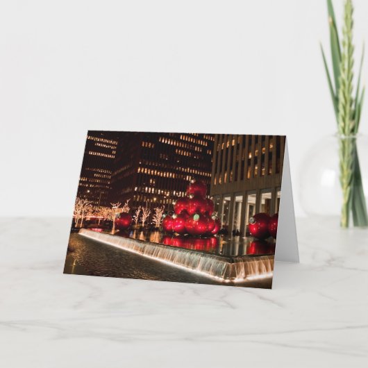 Cartes Pour Fêtes Annuelles Centre Rockefeller de Christmas Balls (Devant)