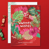 Cartes Pour Fêtes Annuelles Cérémonie de Noël Tropicale illustrée