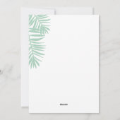 Cartes Pour Fêtes Annuelles Cérémonie de Noël Tropicale illustrée (Dos)