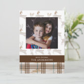 Cartes Pour Fêtes Annuelles Cerf de bois rustique (Debout devant)