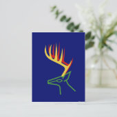 Cartes Pour Fêtes Annuelles Cerf de Noël (Debout devant)