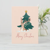 Cartes Pour Fêtes Annuelles Cerf de Noël (Debout devant)