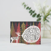 Cartes Pour Fêtes Annuelles Cerf de Noël (Debout devant)